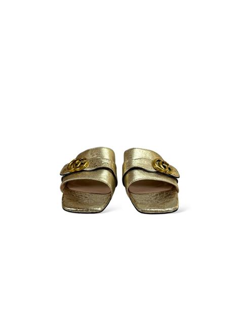 sandalias gucci doradas|gucci sandals.